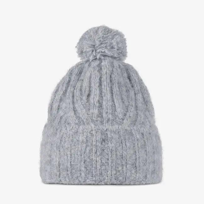 Buff Knitted Beanie Nerla Grey