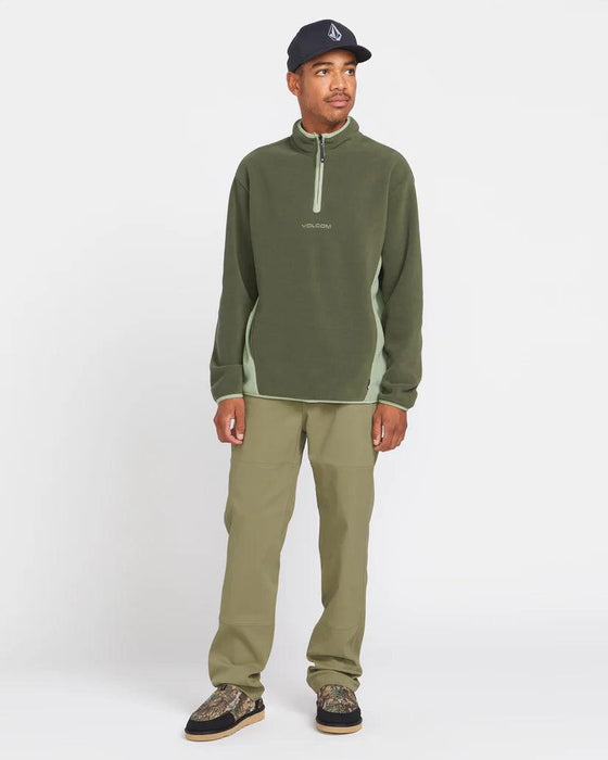 Volcom Error 92 Mock Neck Winter Moss Fleece