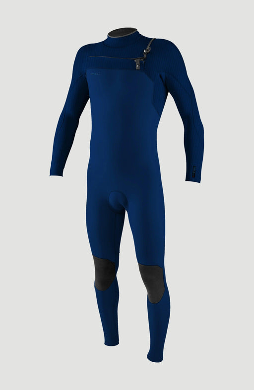 O'NEILL Mens Hyperfreak 5/4+mm Chest Zip Full Wetsuit Navy - Boardworx