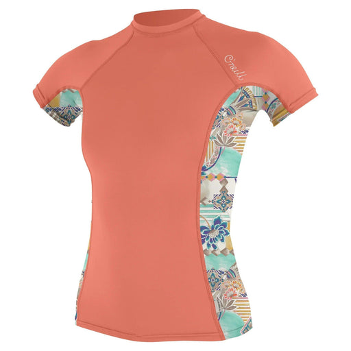 O'Neill Women's Side Print S/S Rash Vest Nectar Zephora - Boardworx