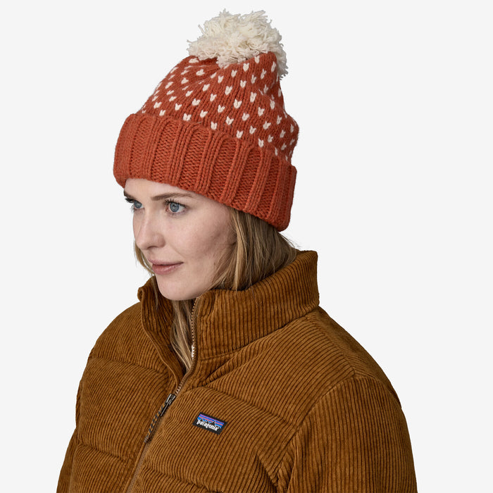 Patagonia Snowbelle Beanie Offset Dot: Burnished Red