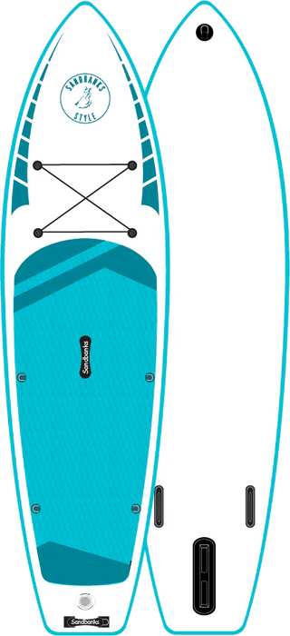 Sandbanks Elite 10'6 32" SUP Stand Up Paddle board Turquoise - Boardworx