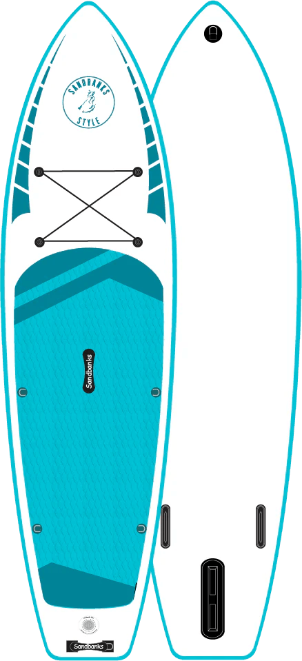 Sandbanks Elite 10'6 32" SUP Stand Up Paddle board Turquoise - Boardworx