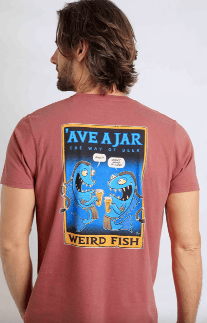 Weird Fish Ave A Jar Artist Tee Rosewood - Boardworx