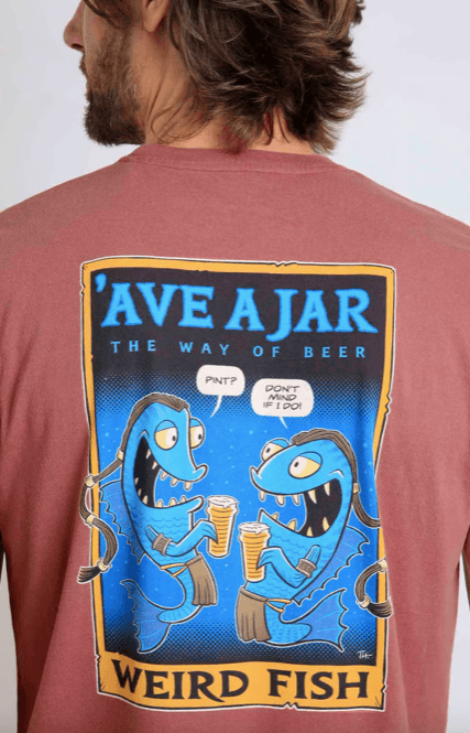 Weird Fish Ave A Jar Artist Tee Rosewood - Boardworx